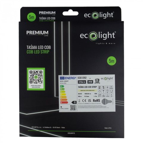 Taśma LED — zakończenie z przewodami zasilającymi