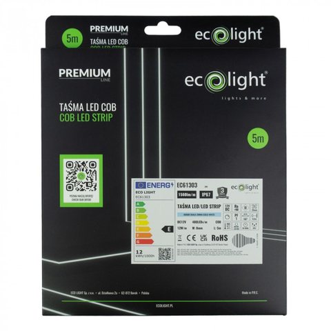 Taśma LED — zakończenie z przewodami zasilającymi
