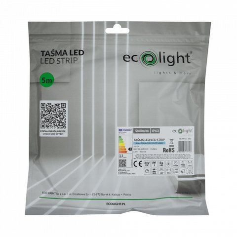 Taśma LED — zakończenie z przewodami zasilającymi