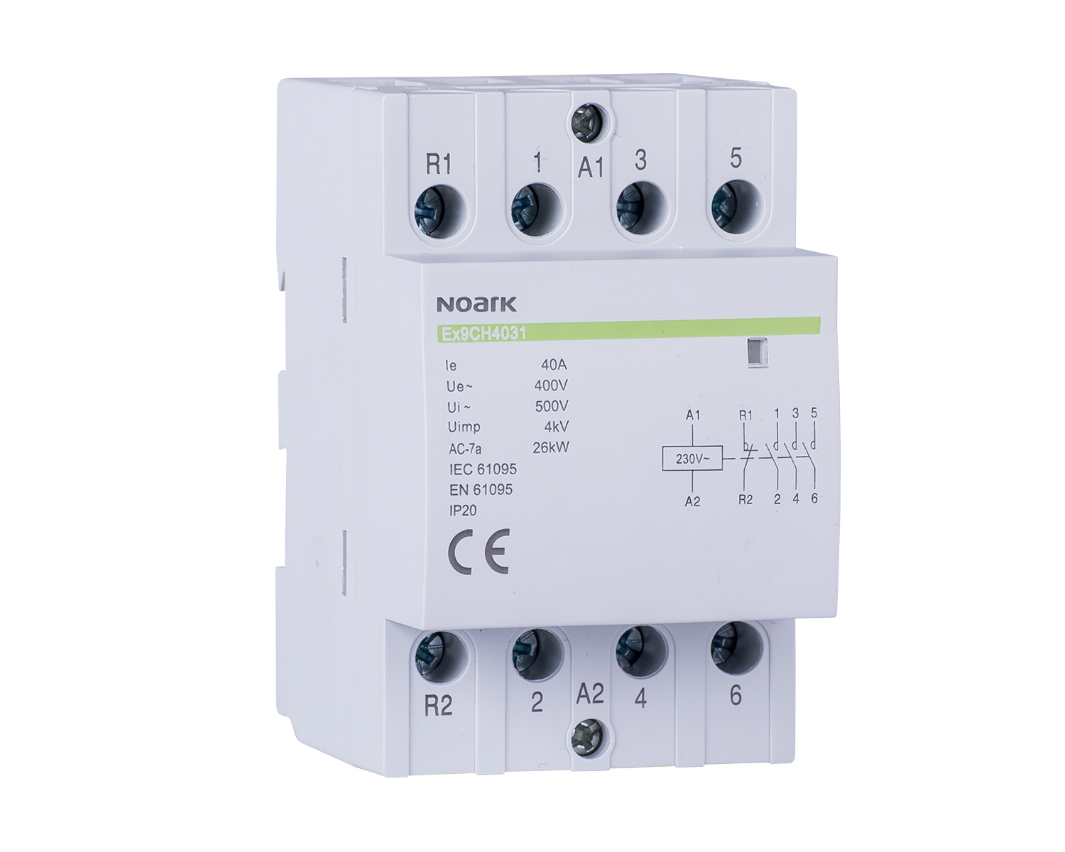 Stycznik modułowy 40A 4NO 400V NOARK 102420