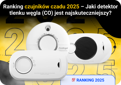Ranking czujników czadu 2025 – Jaki detektor tlenku węgla (CO) jest najskuteczniejszy?