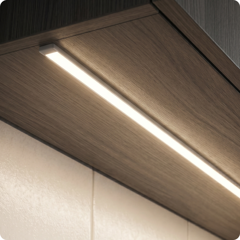Profil do taśm LED N01 natynkowy anodowany z kloszem mlecznym 1m Eco Light EC20603