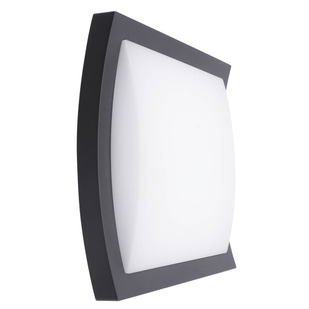 Oprawa elewacyjna LED VALANT plafon 20W 4000K 1470lm 120° IP65 grafit Bemko C25-EL1-P-020GR-3K