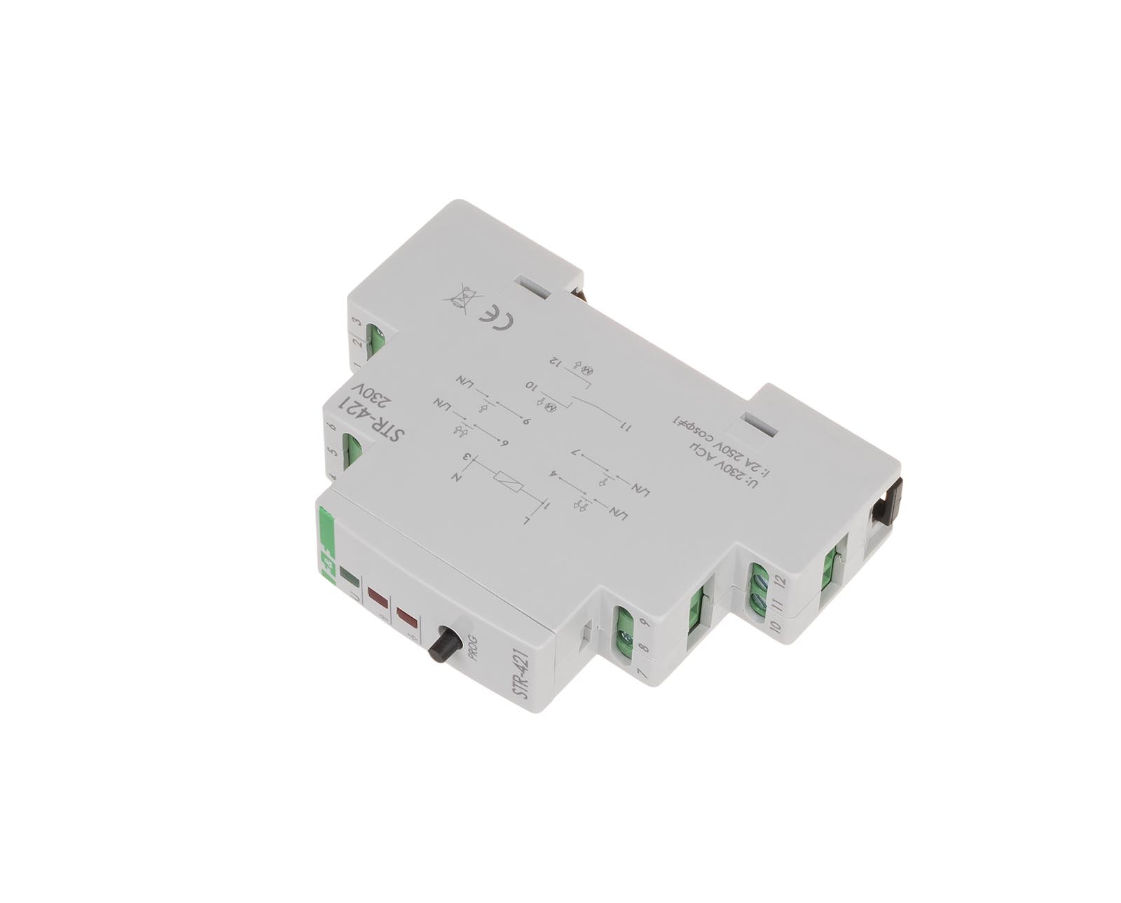 Sterownik rolet modułowy dwuprzyciskowy 230V F&F STR-421