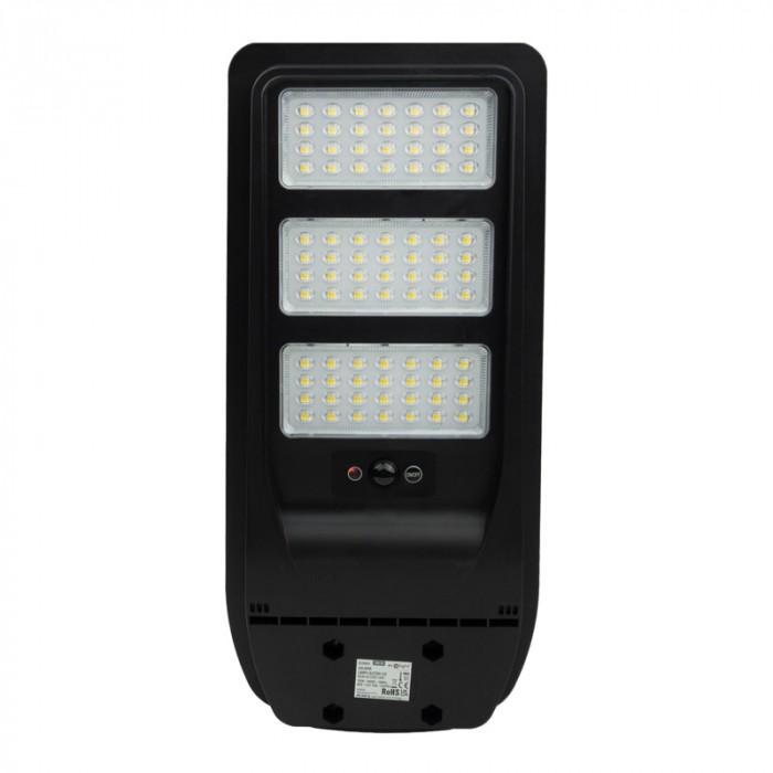 Oprawa uliczna solarna LED czujnik ruchu 150W 4000K 1800lm IP65 czarna ECONOMY Eco Light EC20683