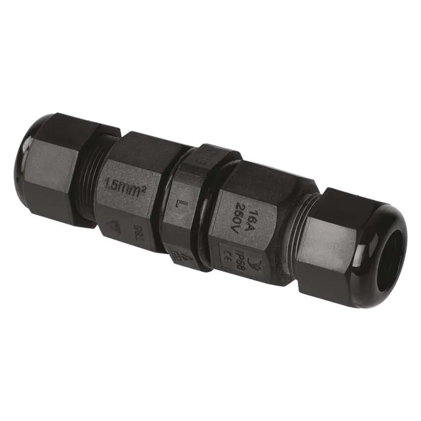 Złącze kablowe konektor mufa IP68 3x0,75-2,5mm2 30A 230V czarny EMOS ZS9010